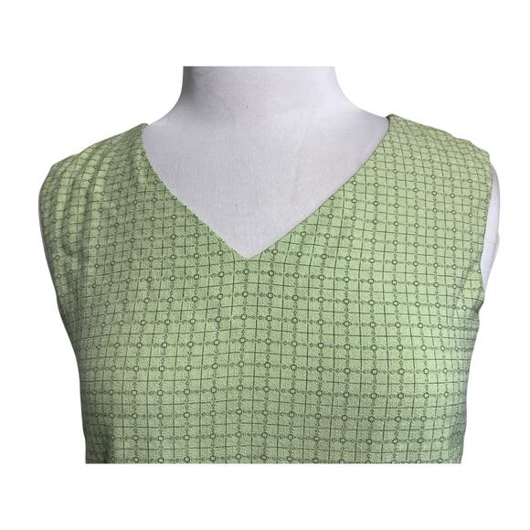 Vintage Tommy Bahama 100% Silk Lime Green Tank Top and Skirt Outfit Set Small - Picture 2 of 8